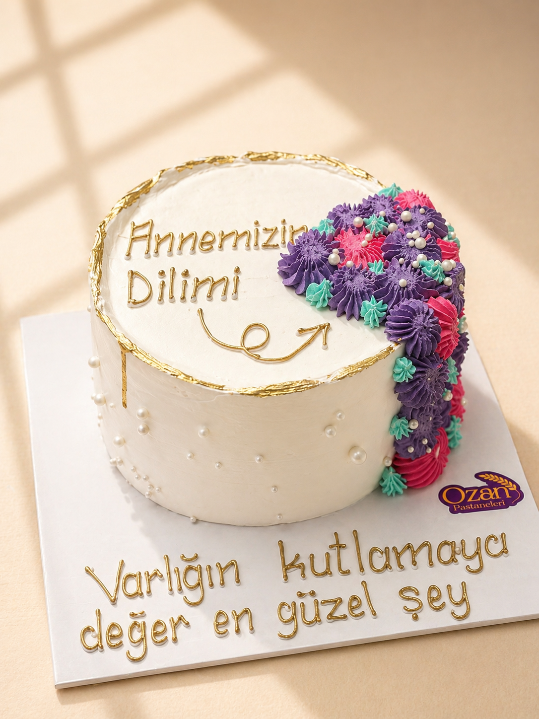 Annemizin Dilimi Bento/Yazılı Pasta